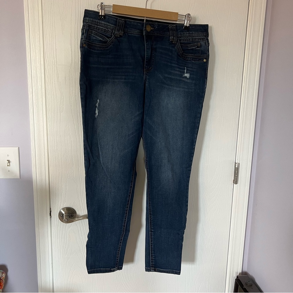 Democracy Jeans. Size 14. EUC. Nonsmoking home. Distressed style.